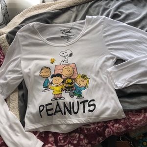 Cropped Peanuts long sleeve t-shirt